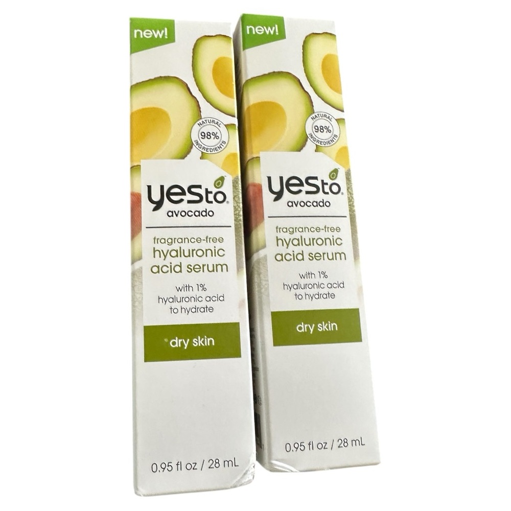 Yesto avocado fragrance free hyaluronic acid serum 1% to hydrate 28ml/0.95fl oz
